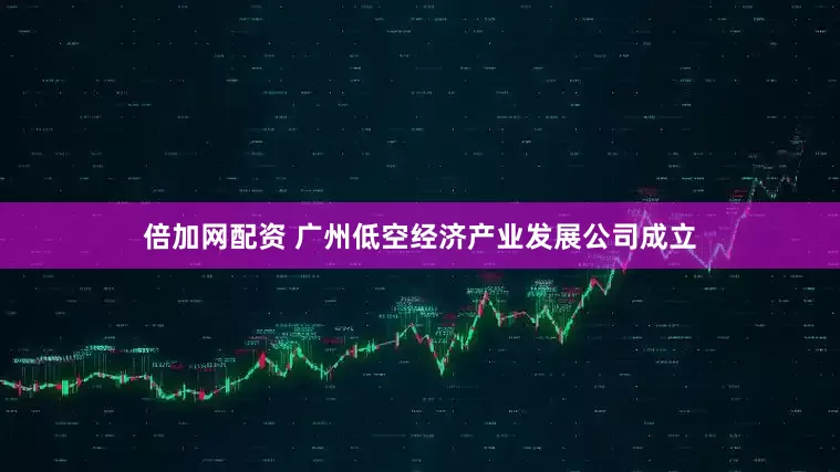 倍加网配资 广州低空经济产业发展公司成立